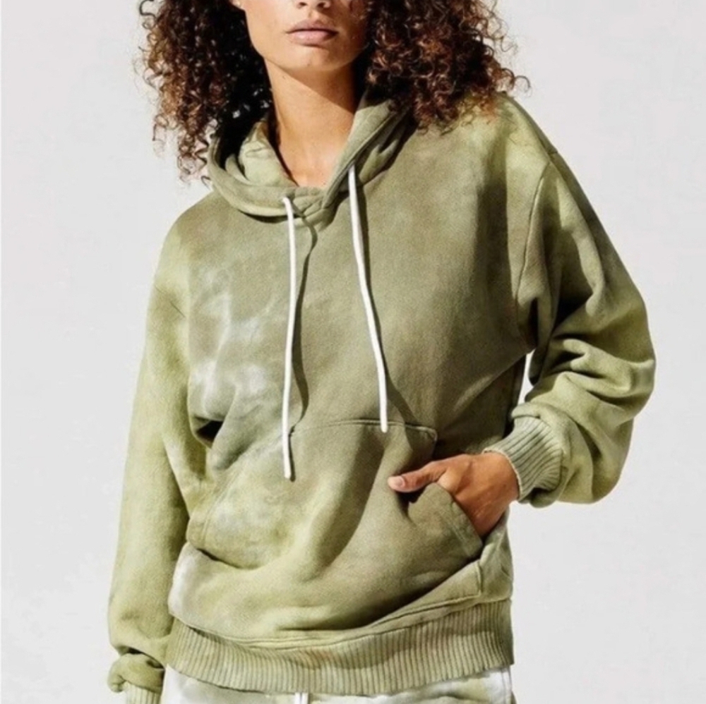 Cotton Citizen Green Brooklyn Oversized Tie-Dye Hoodie Size Small - Picture 2 of 8